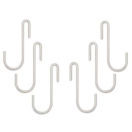 Range Kleen Range Kleen C48 Pot Rack Accessory Hooks - 6 Pk - Chrome C48